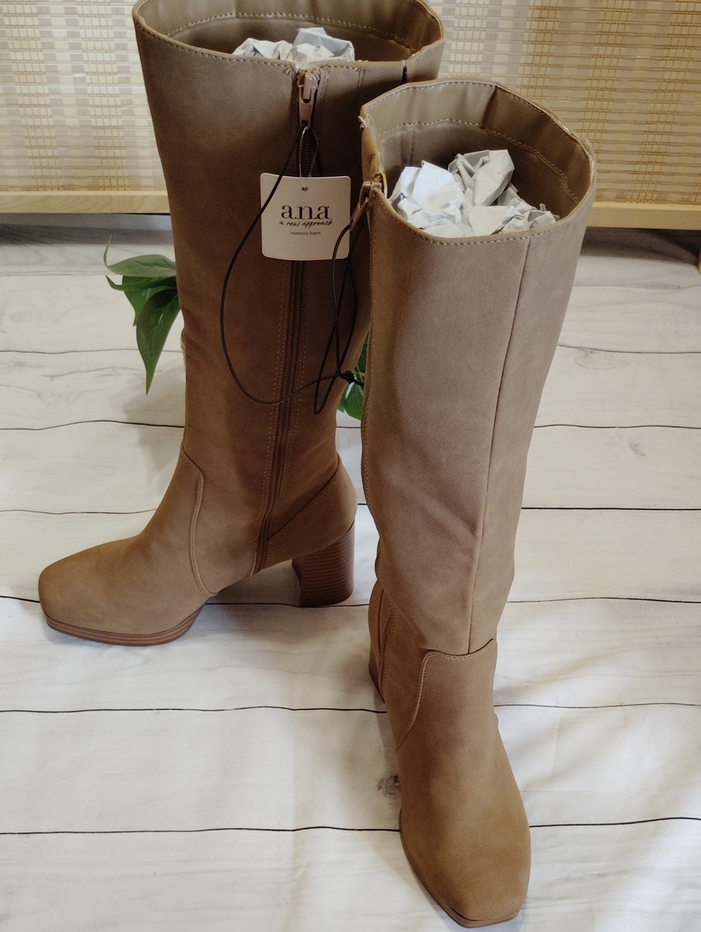 Block Heel Thigh High Boots